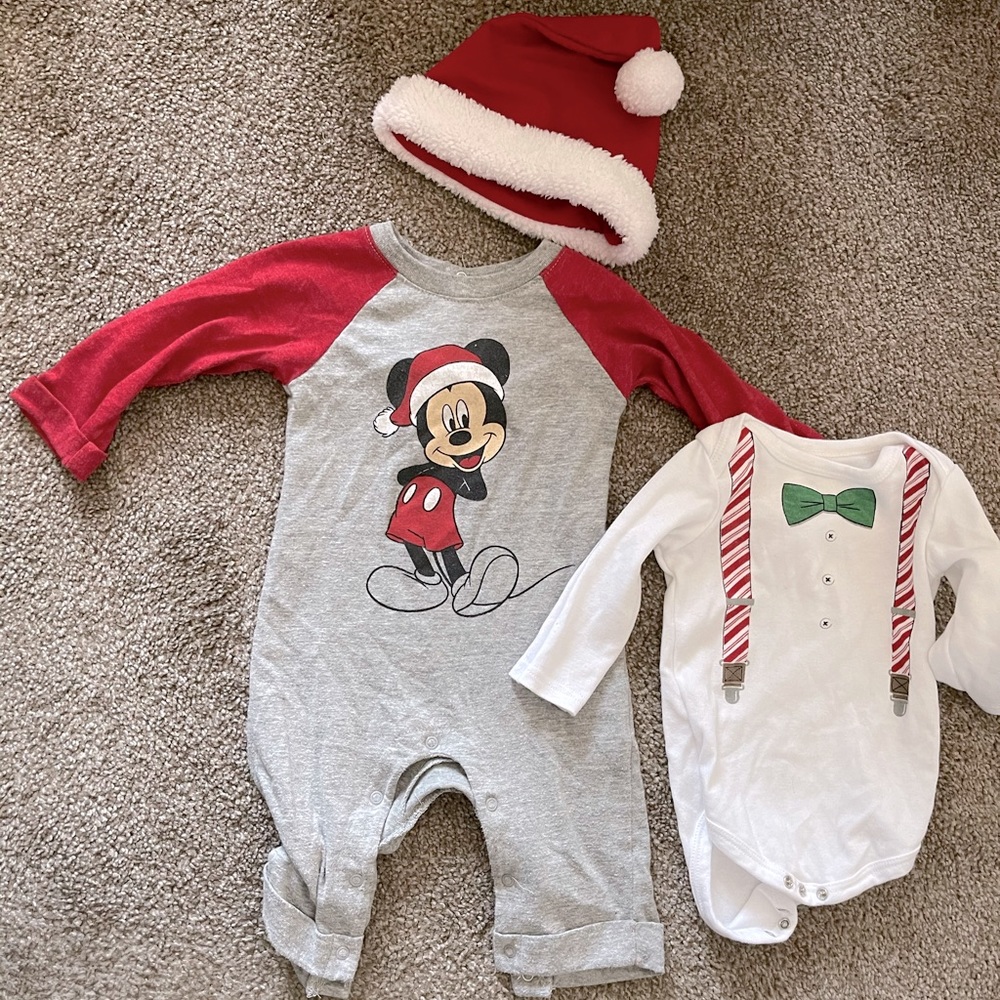 Christmas baby clothes bundle